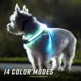 thumbnail image 4 of Noxgear LightHound â Revolutionary Illuminated and Reflective Harness for Dogs Including Multicolored LED Fiber Optics (USB Rechargeable, Adjustable, Lightweight, Rainproof) (Large), 4 of 9