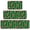 Football Stripe Darkgreen Pattern, variant on Football Stripe Darkgreen Pattern Kitchen Rugs Set Of 3, Non Slip Washable Kitchen Runner Rugs, Decorative Floor Mats for Sink Laundry and Home Use, 17"x30" + 17"x47" + 17"x59"