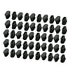 50pcs 12x23mm Floor Protect Oval Shape Chair Leg Pipe Tube Insert Blanking Caps