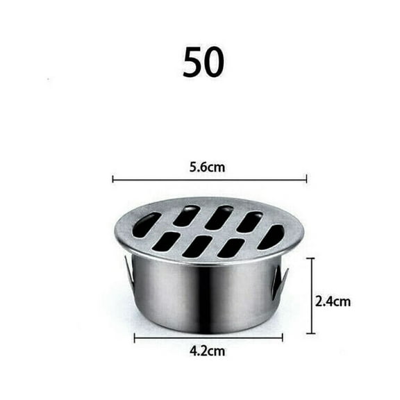 Ana Stainless Steel Bathroom Drain Cover Hair Catcher Balcony Drainage Stopper Plug Garden Outdoor Roof Anti-blocking Floor Strainer Home Decor