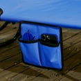 thumbnail image 6 of Demi Bonn Folding Pool Chaise Lounge Chairs Set of 2 with Sunshade, Reclining Back, Durable Steel Frame Relaxation, Weatherproof Outdoor Patio Seating, Blue, 6 of 11