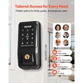 thumbnail image 2 of VEVOR Keyless Entry Door Lock, Touchpad Electronic Deadbolt with IC Card, Customizable User Codes, Keyed Entry, Auto Lock, 2 of 9
