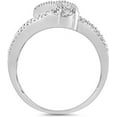 thumbnail image 2 of NYS Jewellrs Women's 2.10 Ct Round Cut White Diamond Wedding Engagement Cluster Ring 14K White Gold Plated 925 Sterling Silver -4.5, 2 of 3