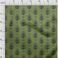 thumbnail image 2 of oneOone Viscose Chiffon Fabric Leaves & Paisley Block Decor Fabric Printed BTY 42 Inch Wide, 2 of 4