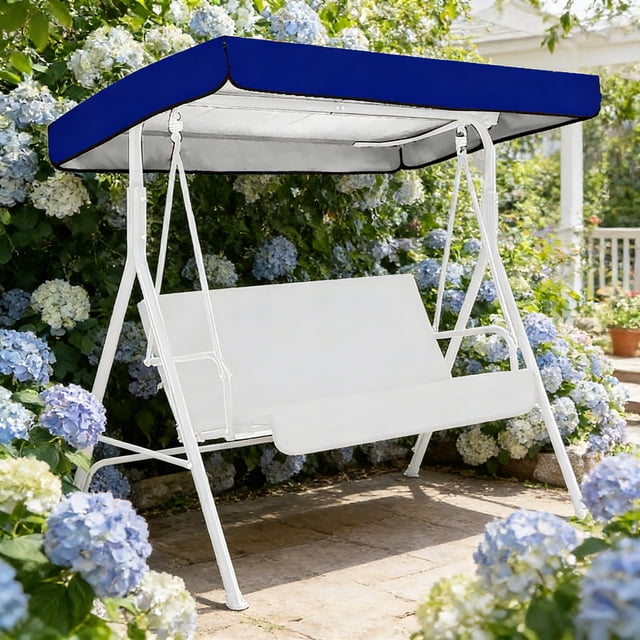 BotaniNest Outdoor Swing Cover Sun Shade Lightweight 210D Polyester Coating For Porch Patio Garden Swing