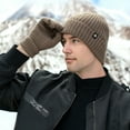thumbnail image 3 of Conjunto de gorro y guantes para pantalla táctil cálidos para invierno, 3 of 5
