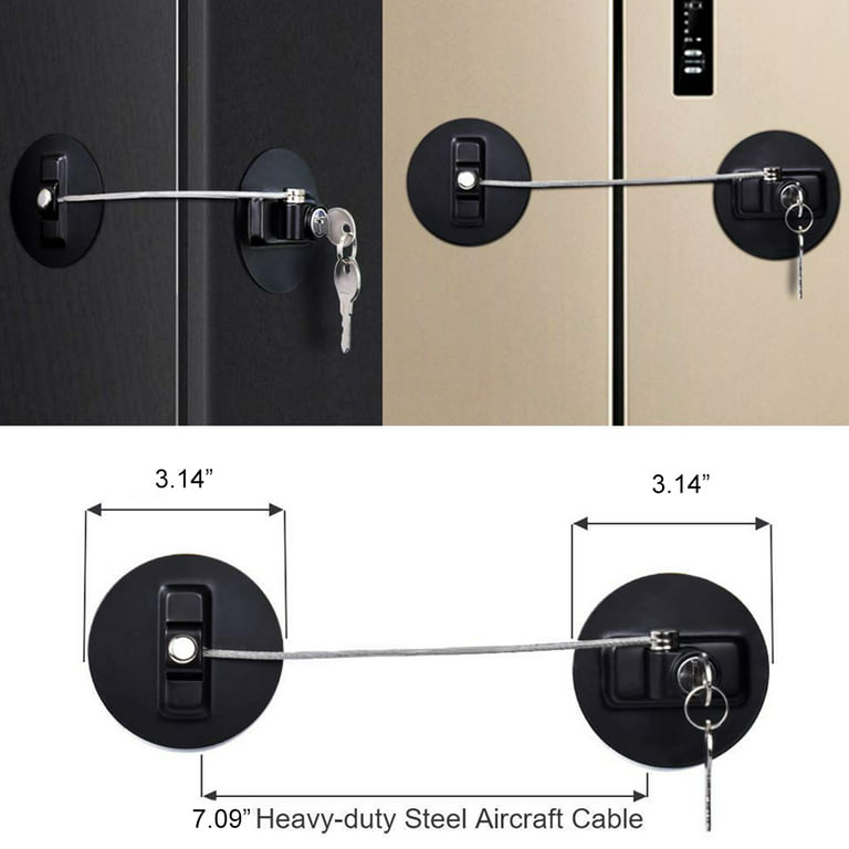 Baby Products Online - 2-pack refrigerator door locks with 4 keys