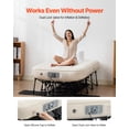 thumbnail image 5 of VEVOR Air Mattress with Frame, Inflatable 1 Person Camping Cot with Built-in Pump, Portable Folding Air Beds Supports 300 lbs, Blow Up Anywhere Bed for Guests Camping Travel Indoor & Outdoor Use, 5 of 9