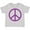 AC-Heather Grey, variant on Inktastic Purple Peace Sign Boys or Girls Toddler T-Shirt