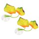 thumbnail image 1 of Almohadilla de hoja de pez Betta Unique Bargains con ventosa Amarillo 2.56'x1.77', 1 of 7