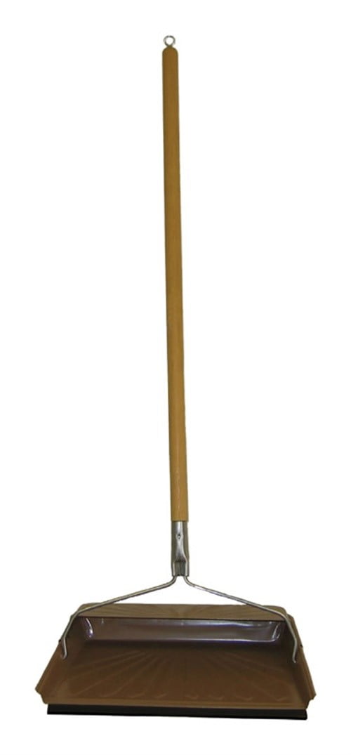 Fulton 240S-10 Black Steel Janitor Dust Pan 7 L x 11.5 W in. with Wood Handle