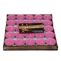 GERsome Tea Lights Candles, Tealight Candles Small Tea Candles Pack Mini Candles Bulk Tea Candles Unscented for Wax Melt Weddings Christmas Home Pool Travel 50 Pcs
