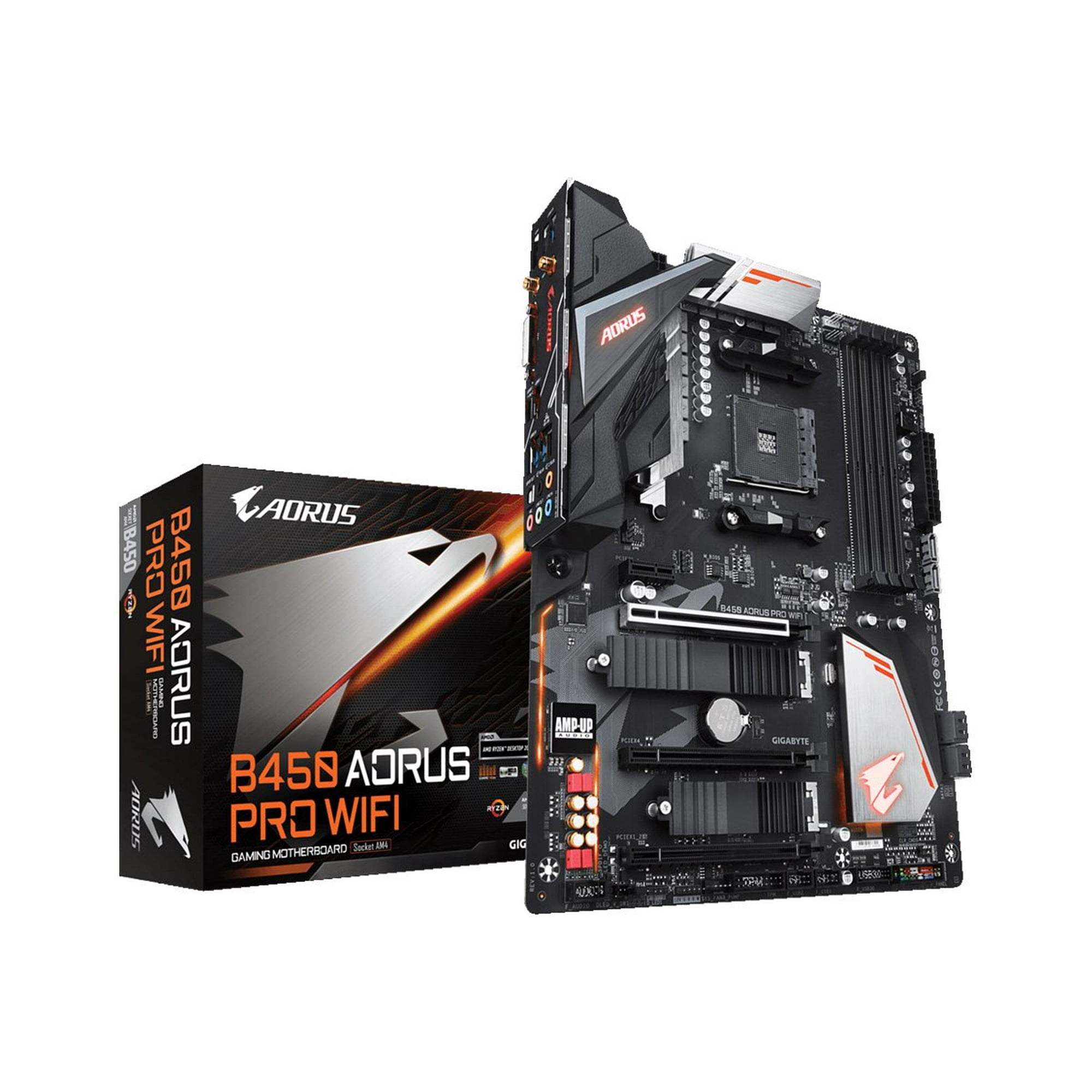 Gigabyte B450 AORUS PRO WIFI - 1.0 - motherboard - ATX - Socket