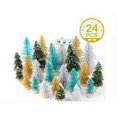 thumbnail image 3 of ziyahi Christmas Mini Tree Home Office Hotel Tabletop Decor Holiday Desktop Ornament, 24 Pcs/set, 3-tier Tree, 3 of 8
