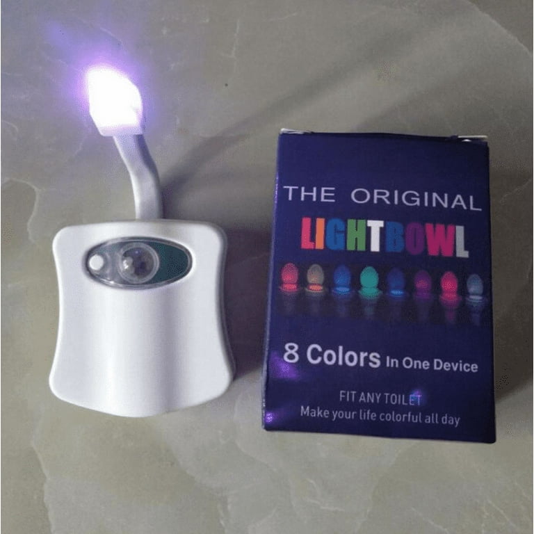 Toilet Bowl Light Bathroom Night Light for Washroom Cool Fun 8 Colors  Changing