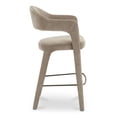 thumbnail image 3 of Moe's Home Collection Martens Bar Stool Fabric Brown, 3 of 6