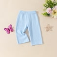 thumbnail image 7 of Ashirexll Toddler Outfits for Girls, Kids Clothes Girls, 6 Months-3 Years Toddler Girls' Solid Color Comfortable Camisole and Elastic Waist Straight-leg Pants Outfits, 7 of 7