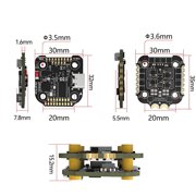 وحدة تحكم طيران صغيرة SpeedyBee F405 مع مجموعة BLS 35A 4 في 1 ESC، 20x20 مم، ضبط لاسلكي Bluetooth Betaflight، وحدة هوائية DJI O3 متوافقة مع طائرات السباق FPV بدون طيار