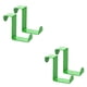 thumbnail image 3 of Bewildely 2pcs Over Door Hooks Stainless Steel Kitchen Clothes Drawer Metal Clasp Hanger Punch-Free Rack Z-shaped Sturdy Belts Hangers verde 2piezas, 3 of 6