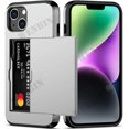thumbnail image 3 of Case For iPhone 15 14 13 12 Pro Max Plus Holder Heavy Duty Protective Dual Layer Shockproof Hidden Card Slot Slim Wallet Cover, 3 of 5