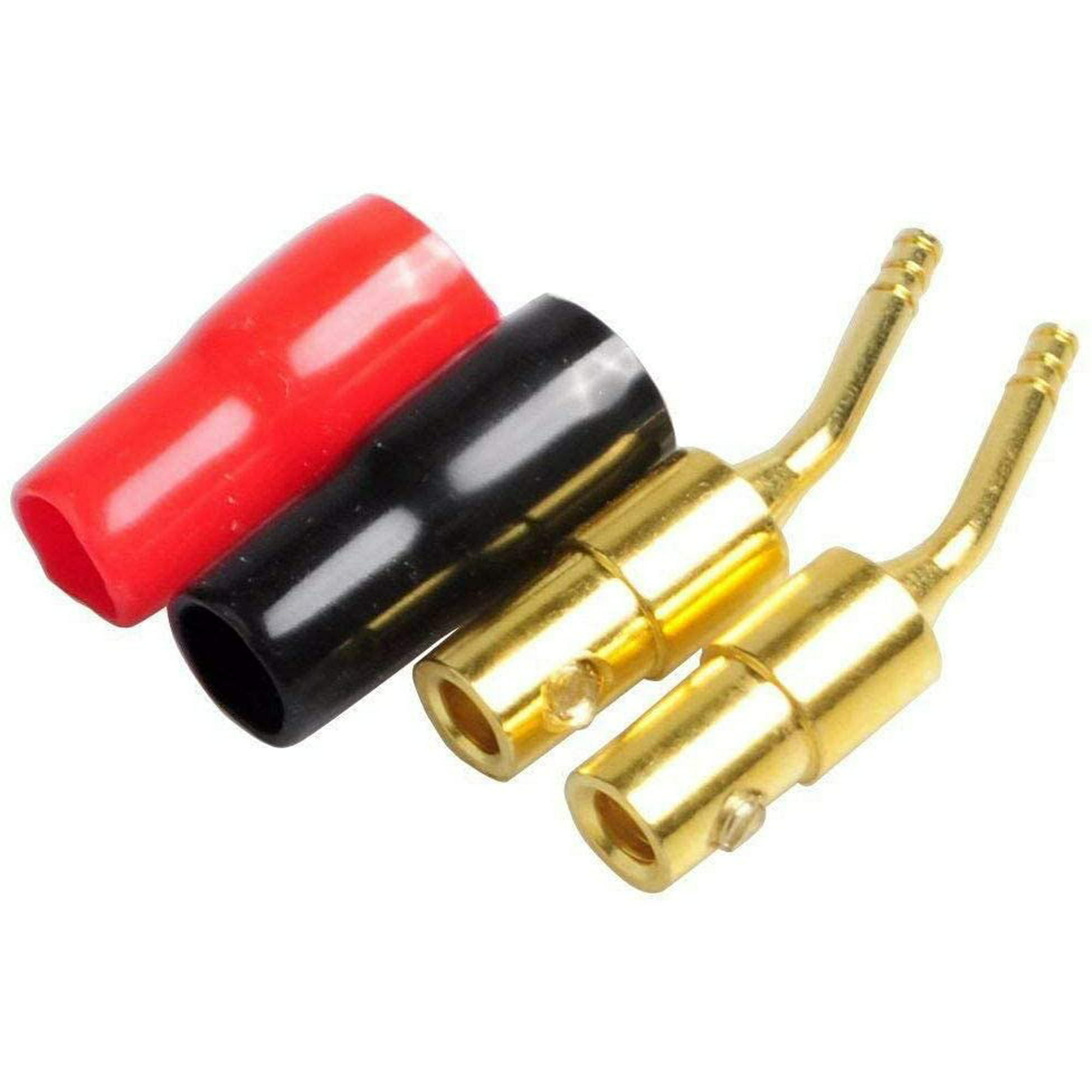 Hefddehy 10-Pair 2mm Banana Plug Pin Screw Type, Audio Speaker Cable  Connector Copper Gold Plated