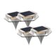 thumbnail image 3 of 4 piezas iluminación de la LED luces solares solar estaca de tierra impermeable escaleras patio patio sendero lámparas de jardín de jardín Luz cálida, 3 of 7