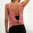 thumbnail image 4 of Xijirk Women's Crew Neck Sleeveless Tank Top Loose Fit Solid Casual Basic Tee Breathable Everyday Summer Vest,3XL, 4 of 7