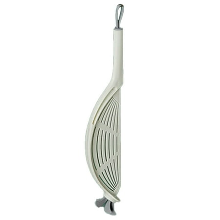 

Rice Bean Wash Colander with Hanging Hole Cleaning Sieve Strainer Kitchen Tool White