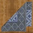 thumbnail image 2 of SAMURAI HOME Handloom Rugs 6x4 Feet | Non-Slip Floor Carpet | Indian Dhurrie Cotton Block Printed Non Shedding Area Rugs for Living Room, Bedroom, Hall, Office (Grey & Light Blue), 2 of 6