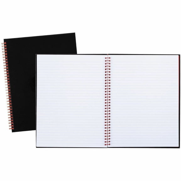 Mead Black n' Red Business Notebook, Hardcover, Twin Wire (K67030)