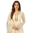 thumbnail image 7 of Trendmalls Women's Wear Net Fabric Wedding Wear Embroidered Straight Kurta Palazzo Suit set, 7 of 7