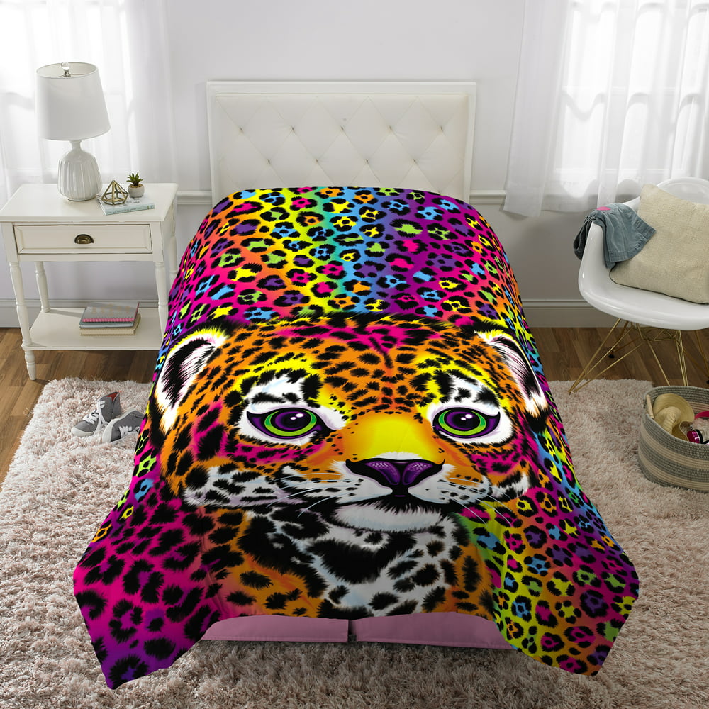 Lisa Frank Twin-full Wild Side Leopard Print Bedding - Walmart.com ...