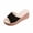 Black, variant on Women's Rhinestone Chunky Heel Sandals Open Toe Slip On Summer High Heels Wedge Sandals Boho Sandal Beach Casual Shoes Khaki 38