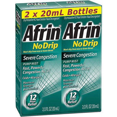 Afrin-No Drip Severe Congestion Pump Mist, 0.67 Fl Oz, 2