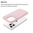 thumbnail image 4 of CocoStake Compatible with iPhone 13 Pro Case 6.1 " 2021 , Liquid Silicone Full Body Protection Cover Case with Screen and Camera Protection, Soft Microfiber Lining [Pink], 4 of 7