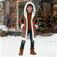 thumbnail image 2 of Boys Girls Christmas Print Cardigan Kids Teens With Healthful Festive Sweater Style Knit Layering Piece Clothes, 2 of 9