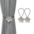 thumbnail image 1 of Ain Le, 2 Pieces Ain Rope, Ain Tiebacks, Ain Ss, Metal , For Bed Ains (silver), 1 of 5