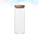thumbnail image 2 of EeaseMX Recipiente hermético de vidrio borosilicato transparente para granos, contenedor de alimentos para el hogar (1600 ml), 2 of 7
