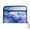 Blue Ink Clouds, variant on Accordion File Organizer with Zip Closure 13 Pockets Expanding File Folder Letter A4 Paper Document Organizer for Home Office Abstract Shapes and Forms Pattern