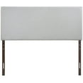 thumbnail image 3 of Hawthorne Collections Modern Fabric Upholstered Queen Panel Headboard in Gray, 3 of 5