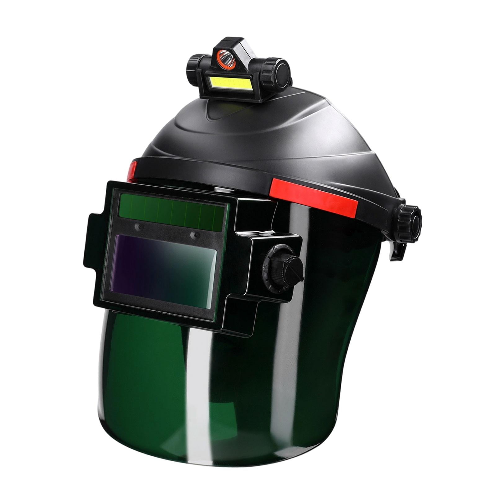 JISADER Auto Darkening Welding Hood Comfortable 180 degree Flip up Anti Splash Face Shield