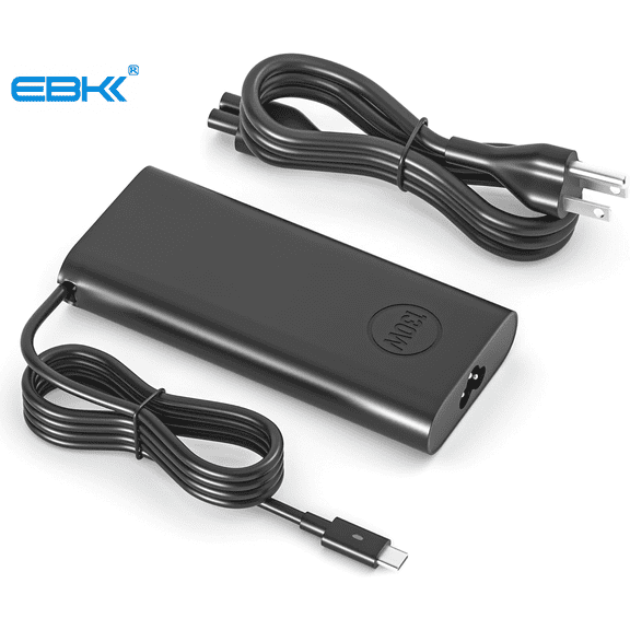 130W 20V 6.5A USB C Type C Laptop Charger for Dell XPS 15 17 9575 9500 9510 9520 9530 9700 9710 9720 Precision 5470 5480 5540 5550 5560 5570 5760 3550 3560 3570 2in1,Latitude 9410 9510 Laptop Pow