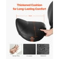 thumbnail image 2 of VEVOR Saddle Stool Swivel Stool with Backrest PU Leather Height Adjustable Black, 2 of 9