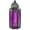 Purple, variant on 11.5" Moroccan Style Hanging Candle Lantern, Black Metal Frame, Purple Colored Glass Panels Candle Holder Indoor Outdoor Lamp Lantern, Great for Patio, Porch, Bedroom, Events, Parties