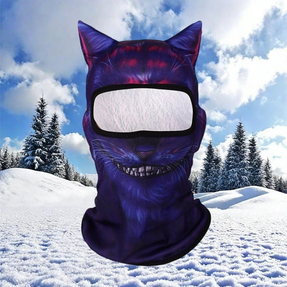 Sltwyw Summer UPF 50  Sun Protection Face Mask - Outdoor Patterned Gini Head Cover Neck Gaiter UV Shield for Hiking Cycling