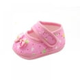 thumbnail image 4 of Infant Baby Boys Girls Canvas Lace Shoes Soft Anti-Slip Sole Casual Shoes Newborn Toddler 3-12 Months First Walking Shoes, 4 of 4