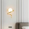 thumbnail image 5 of Glass Wall Light, Modern Indoor Gold Wall Light Fixture for Home Decor Bathroom Kitchen Living Room Vanity Hallway Lamp, 5 of 5