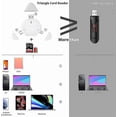 thumbnail image 5 of Micro SD Card Reader with Magnetic Cap, Triangular Design, USB C and USB A Adapter for , , MacBook, and Trail Camera Use, 5 of 5