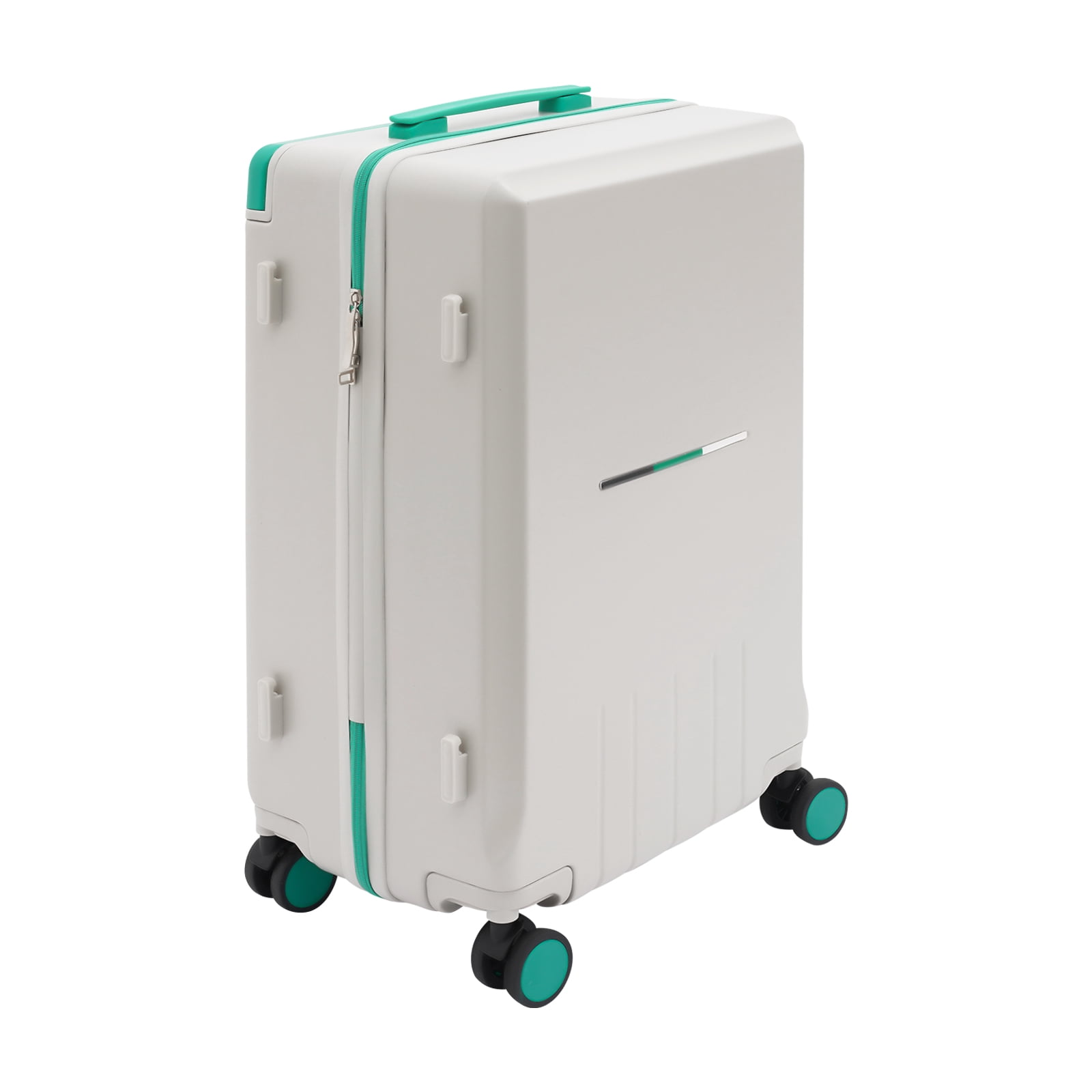Wide Handle 24 inch Luggage with Spinner Wheels,Aluminum Frame All-PC Hard Shell Medium Suitcase,Trunk Wide Handle Luggage for Travel,TSA Lock Airline Approved Luggage Checked-Medium