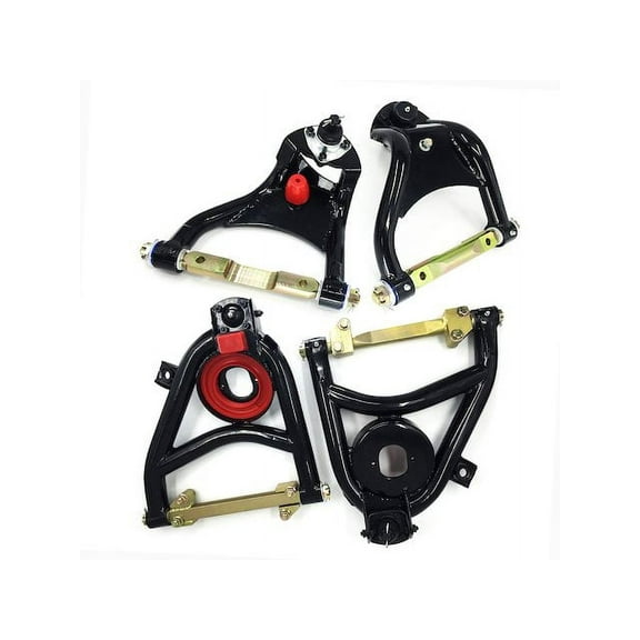 Front Upper and Lower Control Arm Kit - 4 Piece - Compatible with 1955 - 1957 Chevy Two-Ten Series 1956